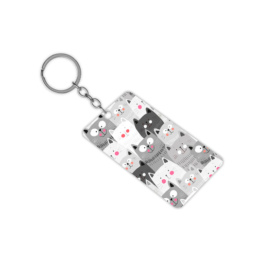 Crazy Cats Keychain