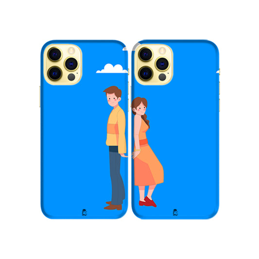 Long Distance Relationship Slim Hard Couple Phone Case
