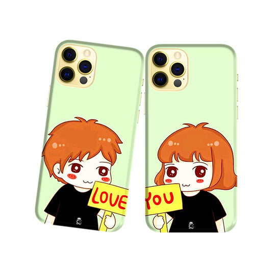 Love You Forever Slim Hard Couple Phone Case