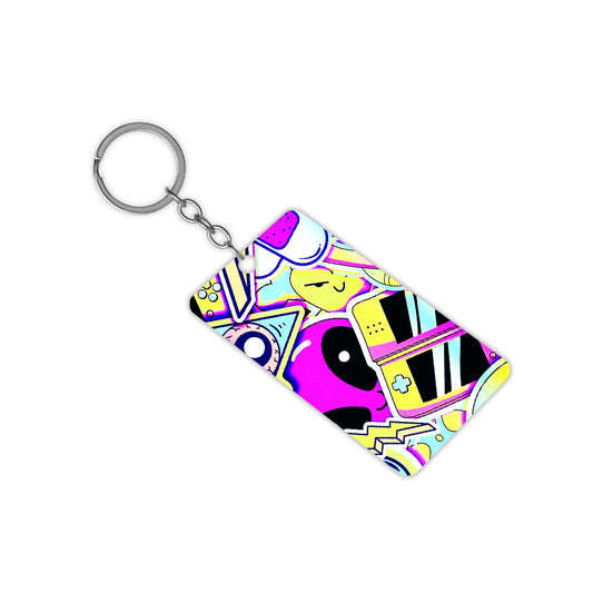 Trippy Stickers Keychain