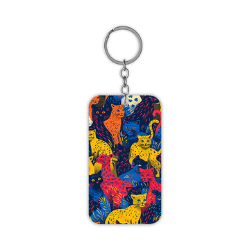 Cat Family Keychain