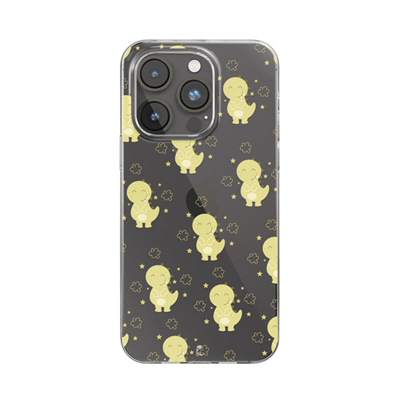 Cute Little Dino Clear Silicone Case