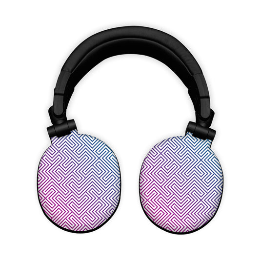 Black and White Maze Headphone Skin