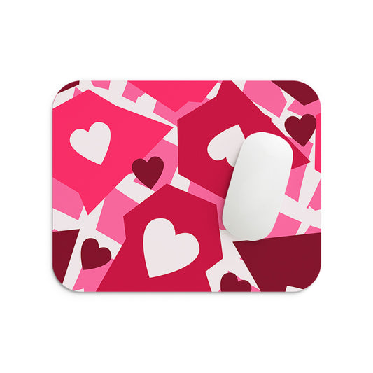Pink Hearts Mouse Pad