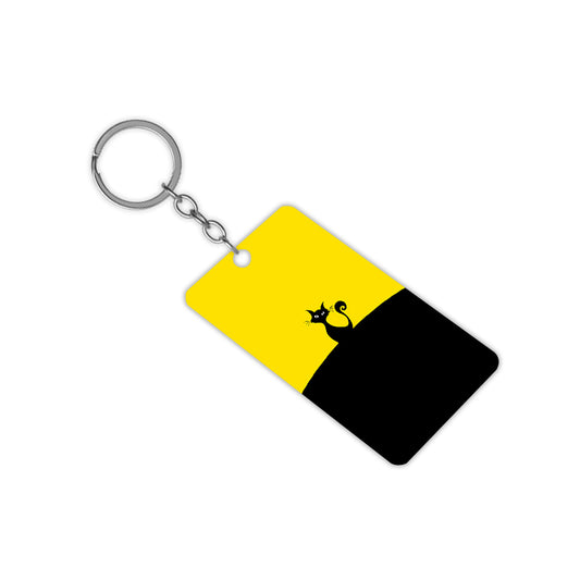 Crazy Cat Keychain