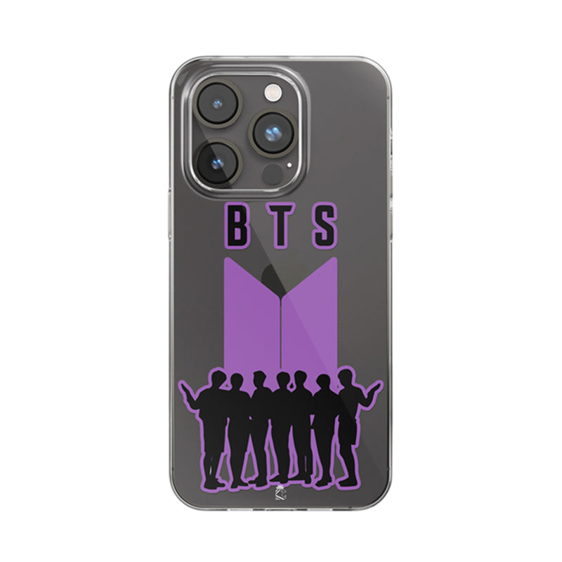 BTS Crew Love Clear Silicone Case