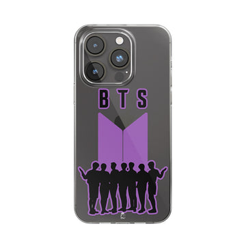 BTS Crew Love Clear Silicone Case