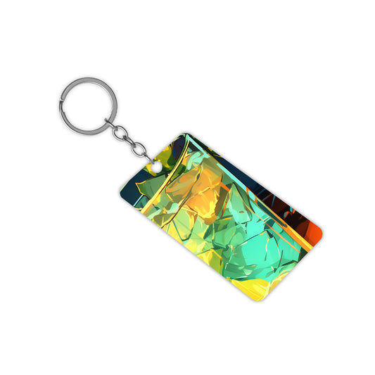 Glass Of Ice Keychain