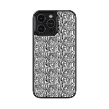 Zebra Prints Glossy Metal Case