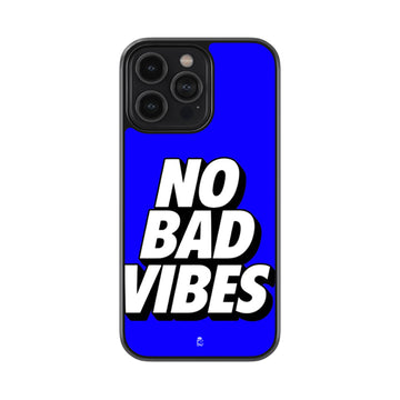 No Bad Vibes Glossy Metal Case