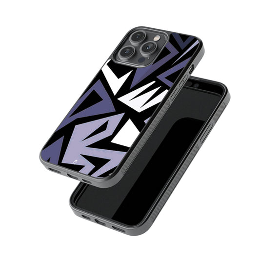 Grey Abstract Glossy Metal Case