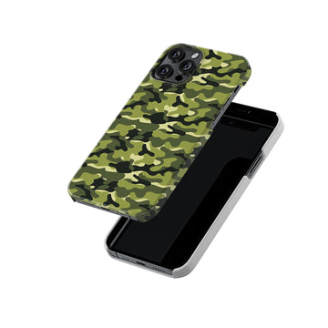 Military Green Camo Slim Hard Case