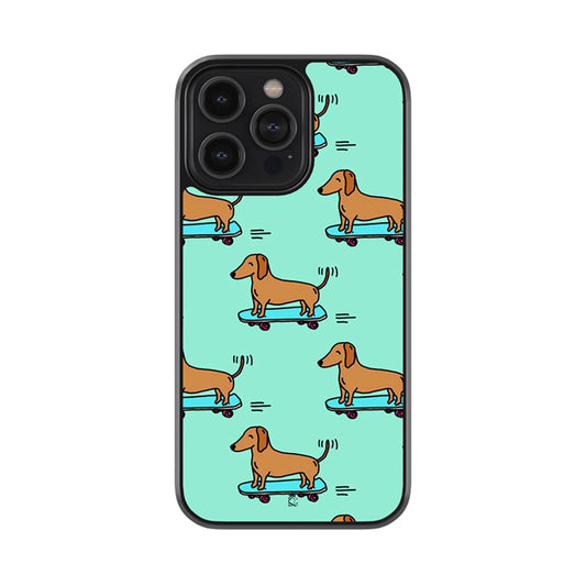 Skate Board Ride Glossy Metal Case