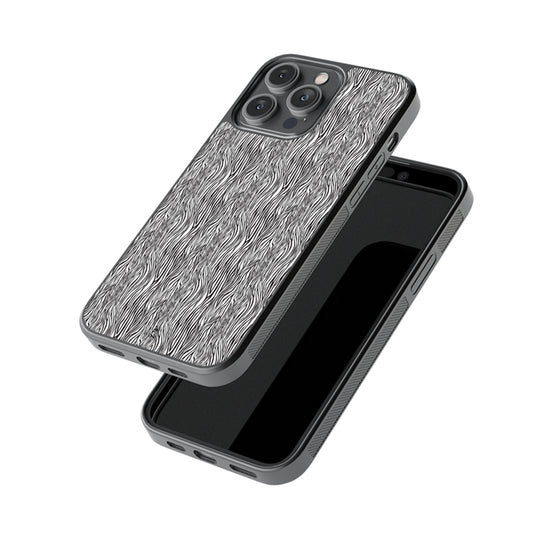 Zebra Prints Glossy Metal Case