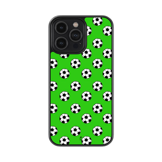 Footballs Unique Pattern Glossy Metal Case