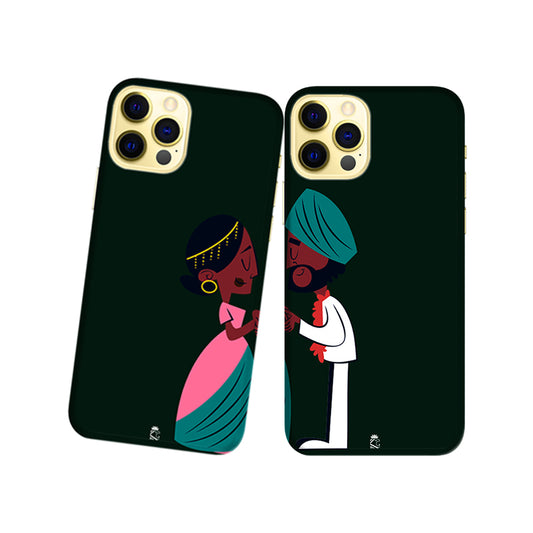 Anniversary Day Slim Hard Couple Phone Case