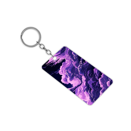 Purple Cloud Keychain