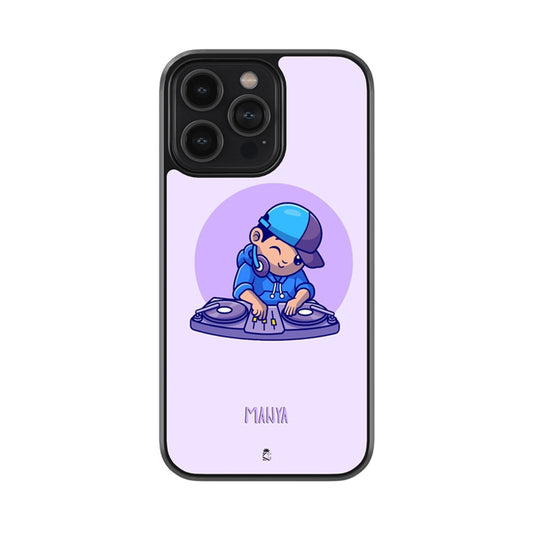 Custom DJ Lovers Name Glossy Metal Case
