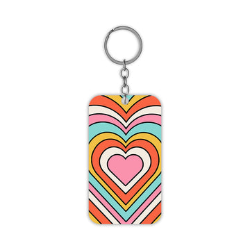 Radiant Hearts Keychain