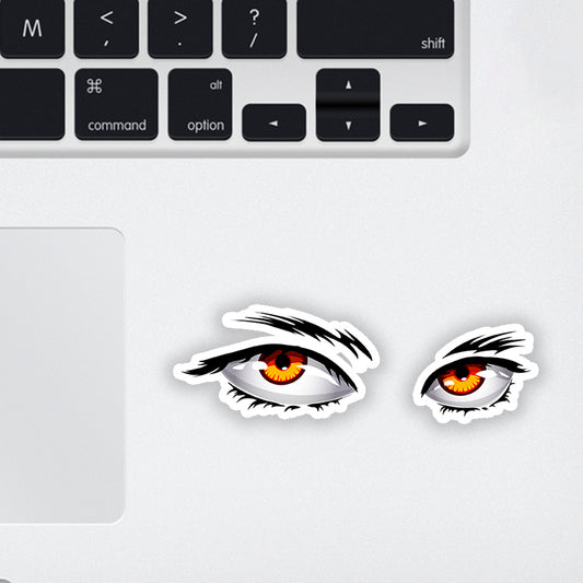 Killer Eyes Laptop Sticker