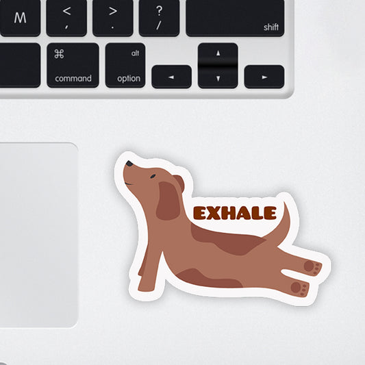 Exhale  Laptop Sticker