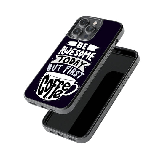 Be Awesome Win Coffee Glossy Metal Case