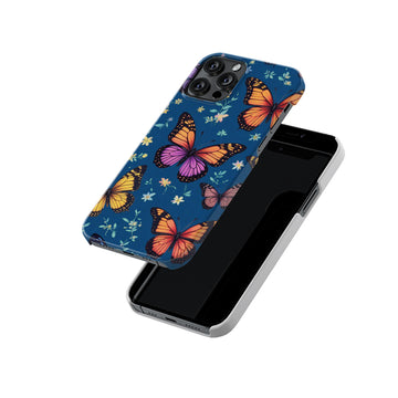Floral Butterfly Slim Hard Case