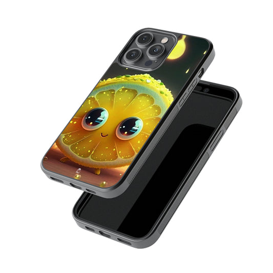 Cute Lemon Glossy Metal Case