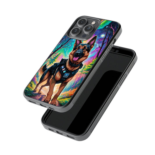 German Shepherd The Saviour Glossy Metal Case