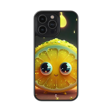 Cute Lemon Glossy Metal Case