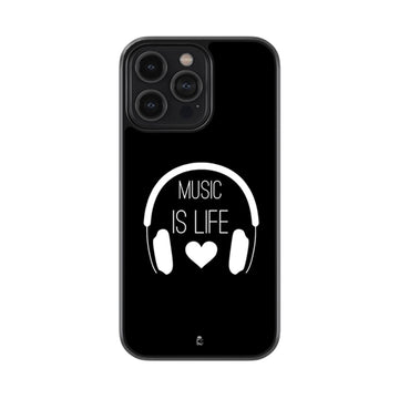 Music is Life Glossy Metal Case