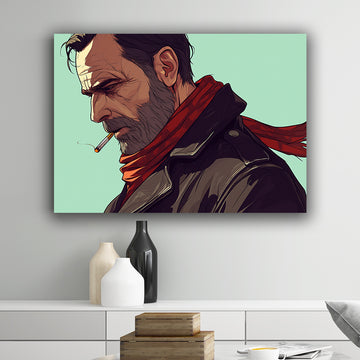 Walking Dead Illustrative Art Landscape Poster