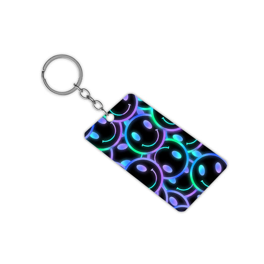 Holographic Smile Keychain