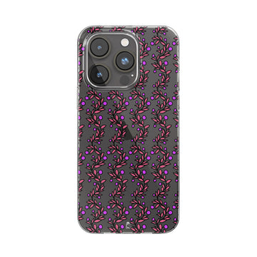 Pink Reef Clear Silicone Case