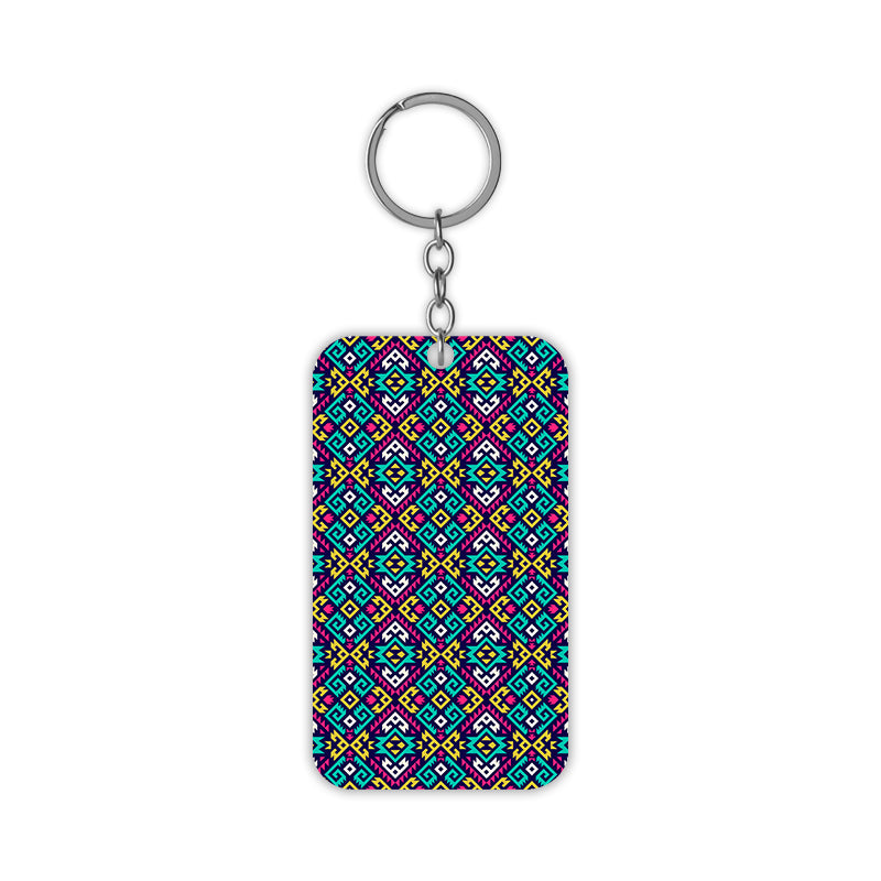 Abstarctive Neons Keychain