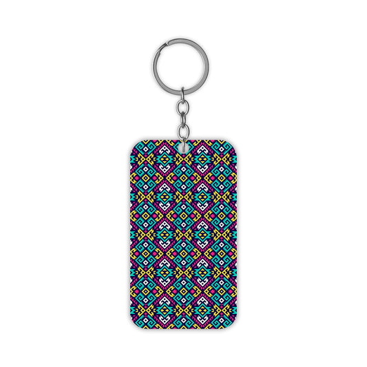 Abstarctive Neons Keychain