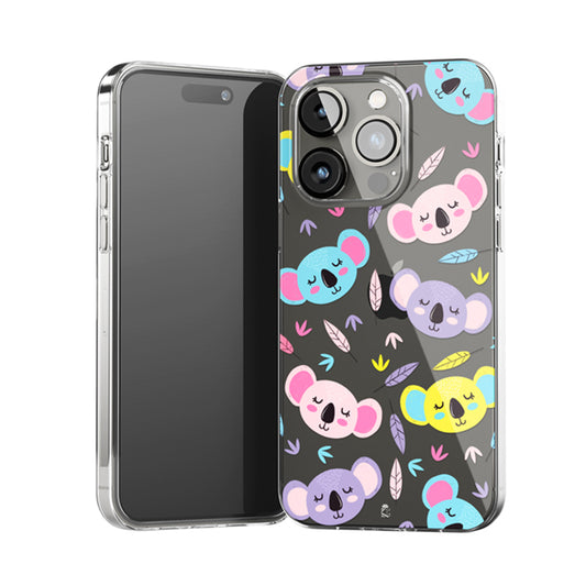 Cute Sloths Clear Silicone Case