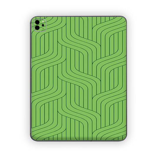 Green Linear Pattern Ipad Skin