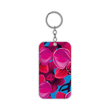 Pink Flower Keychain