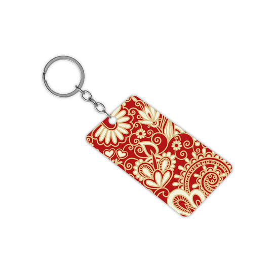 Floral Motif Keychain