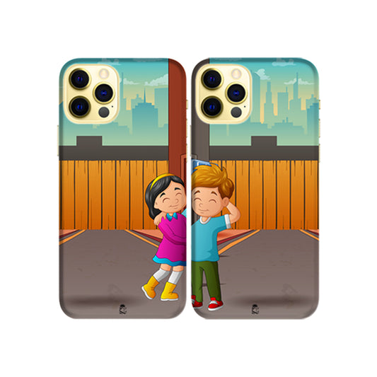 Best Friends Slim Hard Couple Phone Case