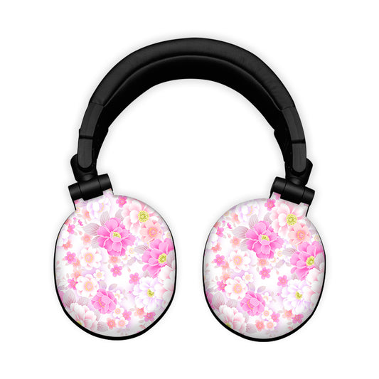 Pink Flowers Headphone Skin