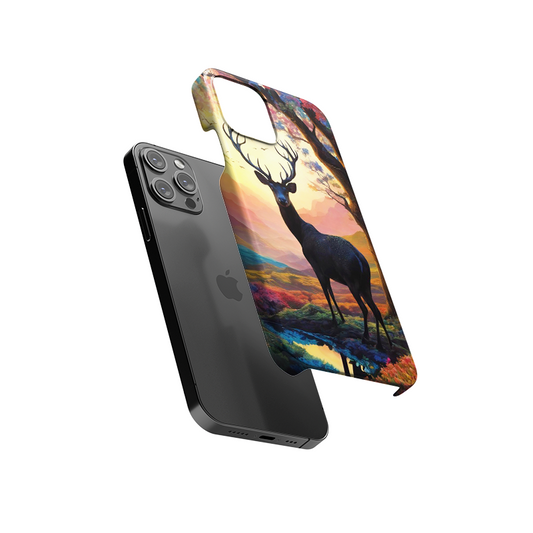 Deer In Forest Slim Hard Case