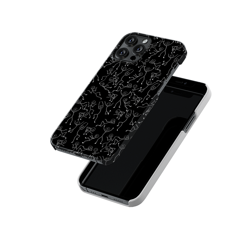 Stick Man Doodle Slim Hard Case