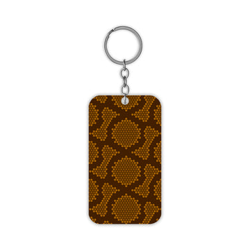 Snake Skin Pattern Keychain