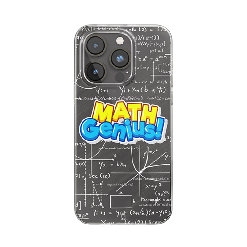 Math Genius Clear Silicone Case