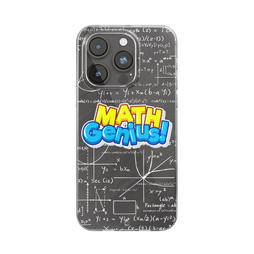 Math Genius Clear Silicone Case