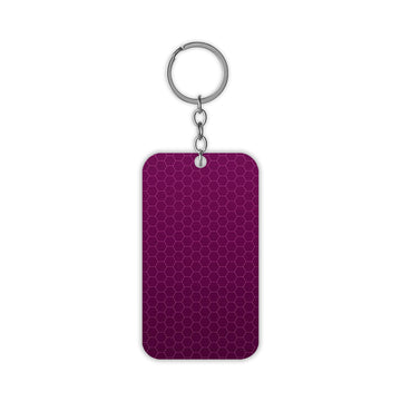 Magenta Honey Comb Keychain