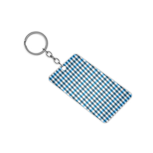 Checkered Pattern Keychain