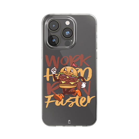 Burger Walk Clear Silicone Case